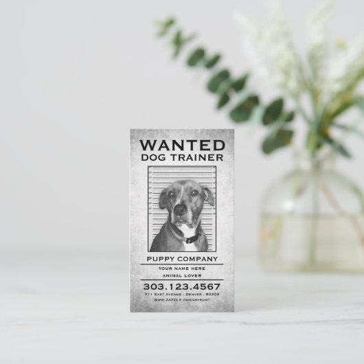 犬の調教師はポスターがほしいと思いました 名刺 (スタンド正面)