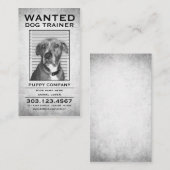 犬の調教師はポスターがほしいと思いました 名刺 (正面/裏面)