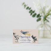 犬の調教師、ピエロ、ダンスの先生のアポイントメントカード 予約カード (スタンド正面)