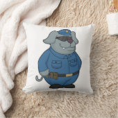 犬の警察官 クッション (ブランケット)