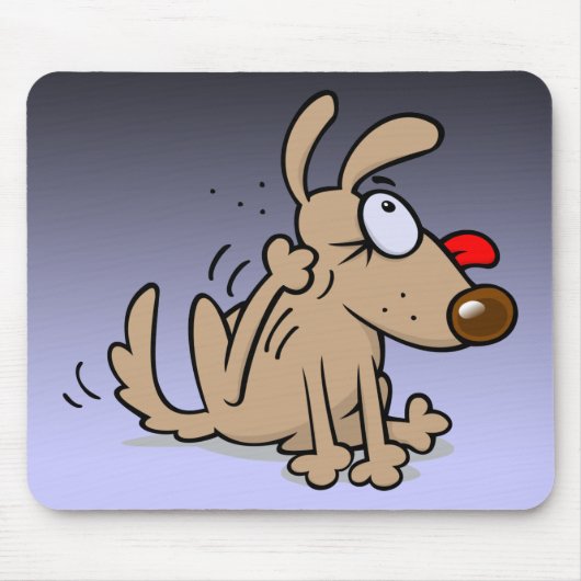 犬の負傷 マウスパッド (正面)