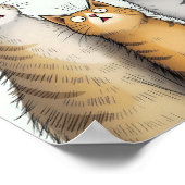 犬の買猫を飼うおもしろいぞ ポスター (角)