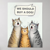 犬の買猫を飼うおもしろいぞ ポスター (正面)