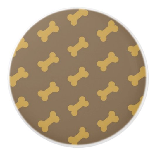 犬の質のための骨 セラミックノブ (正面)