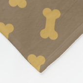 犬の質のための骨 フリースブランケット (角)