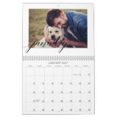 犬の贈り物パパ|家族の思い出の写真 カレンダー (1月 2027)