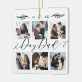 犬の贈り物パパ| Keepsakeファミリー写真集 セラミックオーナメント (左)