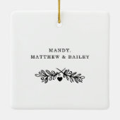 犬の贈り物パパ| Keepsakeファミリー写真集 セラミックオーナメント (裏面)