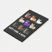 犬の贈り物|コルギおもしろい犬ハロウィーン ポストイット (アングル)