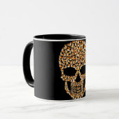 犬の贈り物 |コルギとスカル好きハロウィーン マグカップ (正面左)