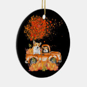 犬の贈り物 |コルギドッグカボチャ セラミックオーナメント (右)