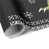 犬の贈り物 |コーギTレックス恐竜のクリスマス ラッピングペーパー (ロールコーナー)