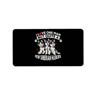 犬の贈り物 |シベリアのハスキー犬を見つける ラベル