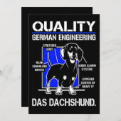 犬の贈り物 |ドイツエンジニアリングダスダクシュント シーズンカード (正面/裏面)