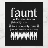 犬の贈り物 |フランスおばさん – お母さんクールのみ ワインラベル (シングルラベル)