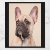 犬の贈り物 |フランスの顔不良のブルドッグ ワインラベル (シングルラベル)