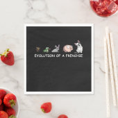 犬の贈り物 |フランス人の進化 スタンダードランチョンナプキン (インサイチュ)