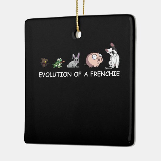 犬の贈り物 |フランス人の進化 セラミックオーナメント (左)