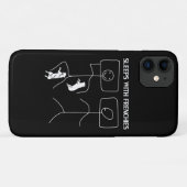 犬の贈り物 |フランス語で眠る Case-Mate iPhoneケース (裏面(横))