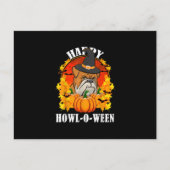 犬の贈り物 |ブルドッグのハロウィンギフト愛犬家 シーズンポストカード (正面)