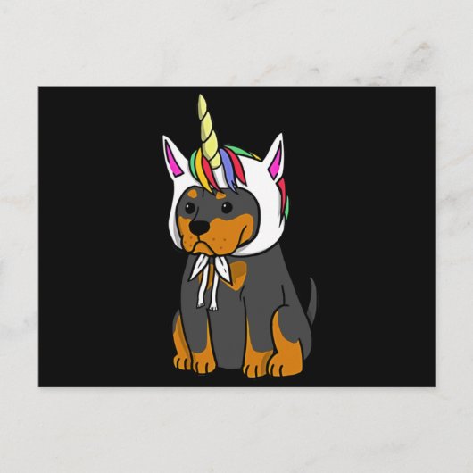 犬の贈り物 |ベビーロットワイラー ポストカード (正面)