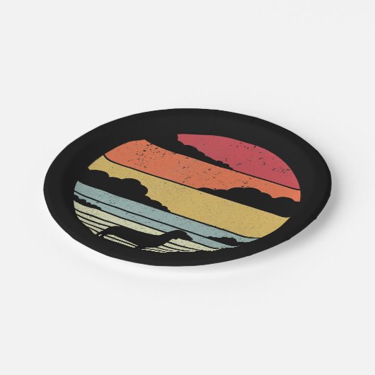 犬の贈り物 |ヴィンテージダシュントスタイルギフトアイディア ペーパープレート (アングル)