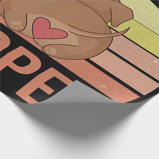 犬の贈り物 |ヴィンテージDachshandポープの場所を推測 ラッピングペーパー (角)