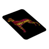 犬の贈り物|大きな貴重な大地 マグネット (右側)