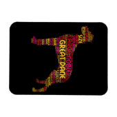 犬の贈り物|大きな貴重な大地 マグネット (横)