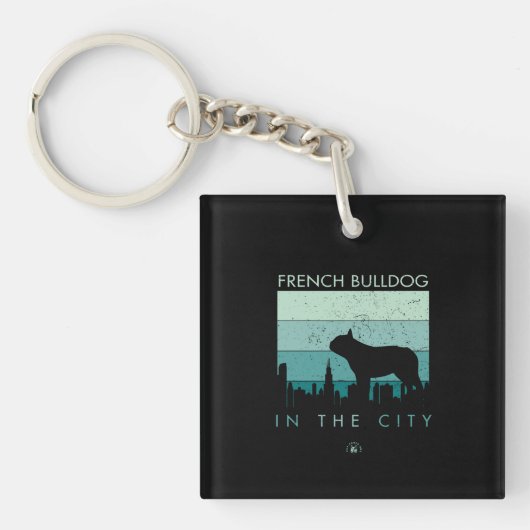 犬の贈り物 |市フランスののブルドッグ キーホルダー (正面)