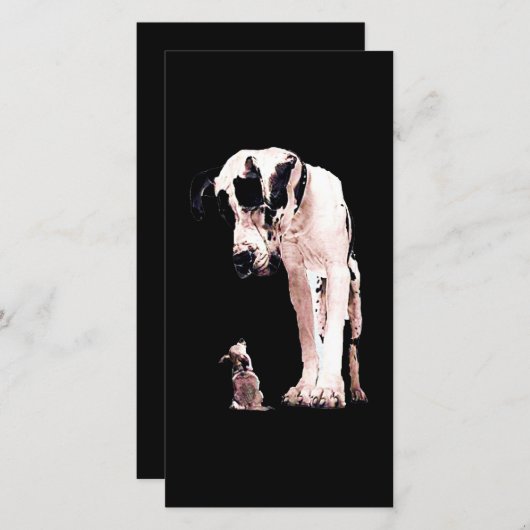 犬の贈り物|平凡な家庭を愛する人たち|過去記事 サンキューカード (正面/裏面)