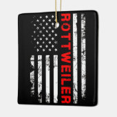 犬の贈り物 |私のロットワイラー セラミックオーナメント (左)