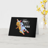 犬の贈り物 |私はお尻吹をキス カード (黄色い花)
