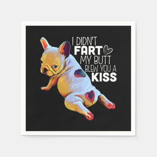 犬の贈り物 |私は私のお尻をファート吹していないキス スタンダードカクテルナプキン (正面)