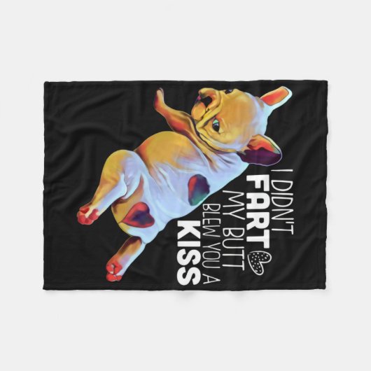 犬の贈り物 |私は私のお尻をファート吹していないキス フリースブランケット (正面(横))