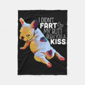 犬の贈り物 |私は私のお尻をファート吹していないキス フリースブランケット (正面)