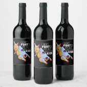 犬の贈り物 |私は私のお尻をファート吹していないキス ワインラベル (ボトル)