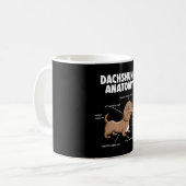 犬の贈り物 |解剖学ダシュントおもしろいウィーナー コーヒーマグカップ (正面左)