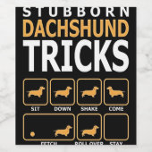 犬の贈り物 |頑固なダシュントのトリック ワインラベル (シングルラベル)