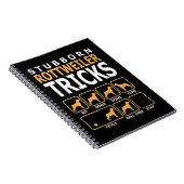 犬の贈り物|頑固なロットワイラー ノートブック (右側)