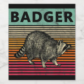犬の贈り物 | Badger Wisconsin ワインラベル (シングルラベル)