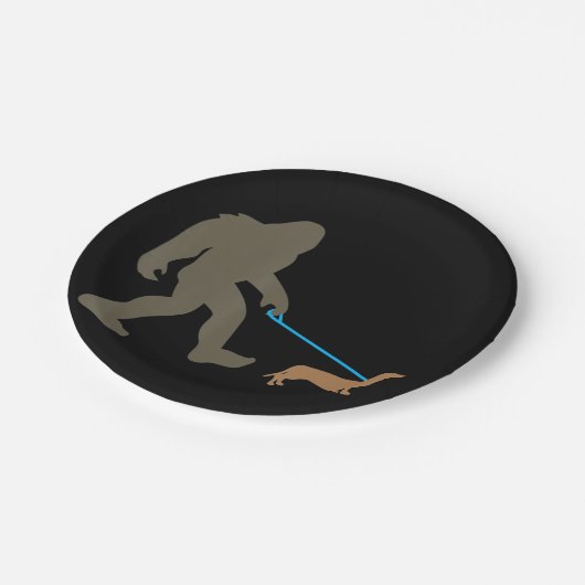 犬の贈り物 | Bigfoot歩くダシュント ペーパープレート (アングル)