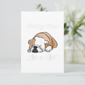犬の贈り物 | Bulldog Mom Life Is Ruff 出欠カード (スタンド正面)