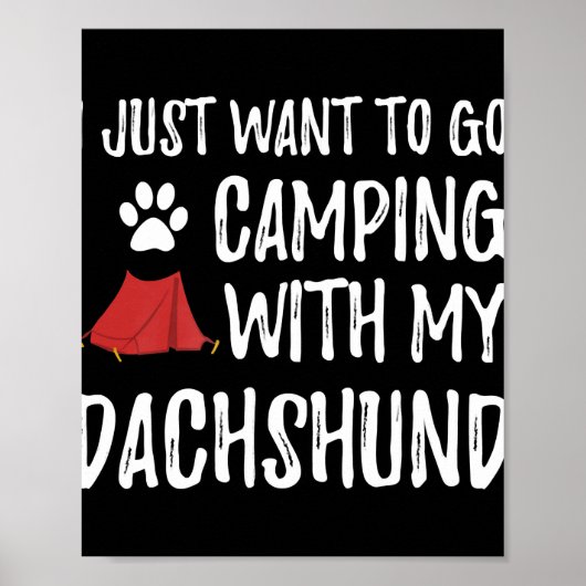 犬の贈り物 | Camping With My Dachshund ポスター (正面)