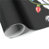 犬の贈り物 | Corgi Santa Christmas Tree Lightsクリスマス ラッピングペーパー (ロールコーナー)