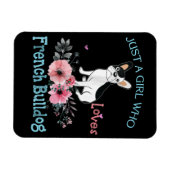 犬の贈り物 | Loves フランスの Bulldog マグネット (横)