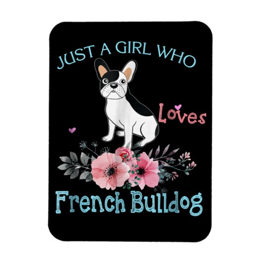 犬の贈り物 | Loves フランスの Bulldog マグネット (縦)