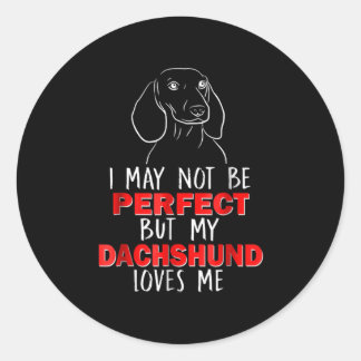 犬の贈り物 | My Dachshund Loves Me ラウンドシール