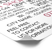 犬の赤い毛布、ペット養子縁組イベント広告ズ ポスター (角)