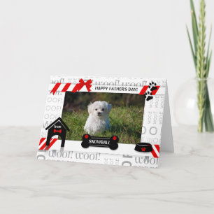 犬の赤い父の日からホルツのペットフォトカード カード